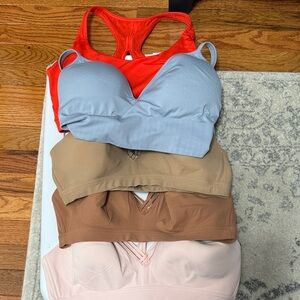 Women's Intimates Set - Red, Blue, Tan, Brown, and Pink Bras